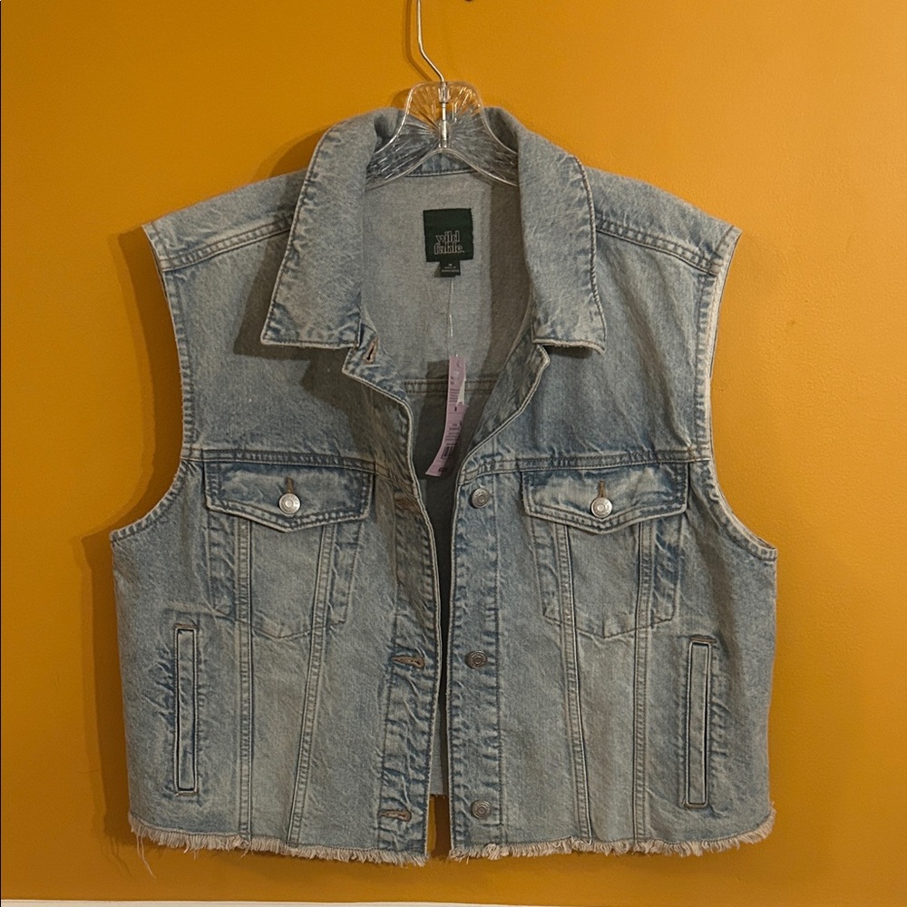 Denim Sleeveless Vest